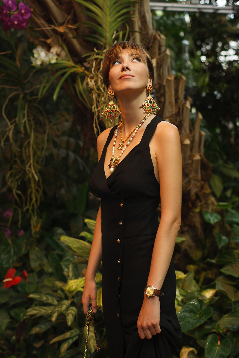 Жемчужное колье Chanel с подвеской-бантом