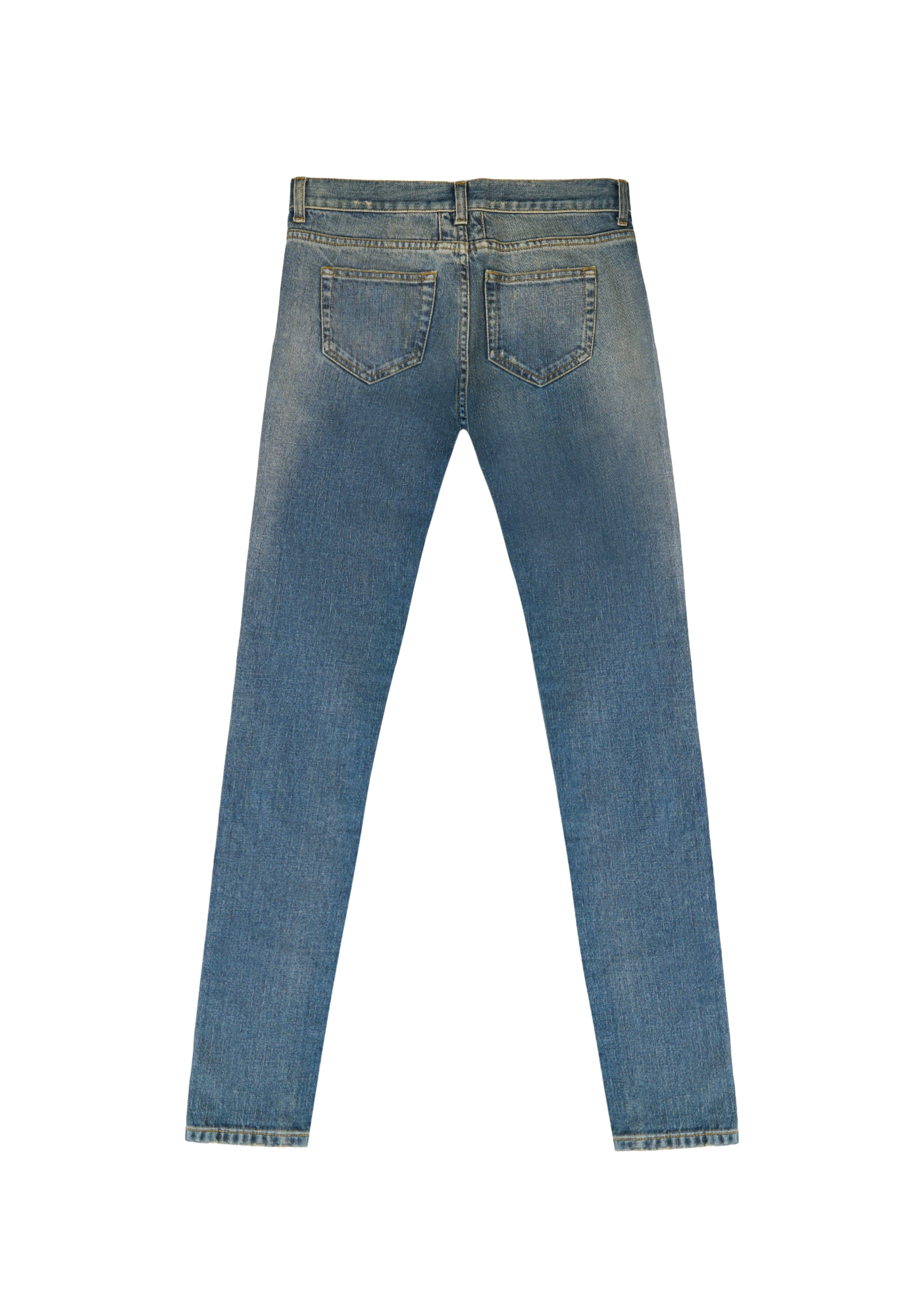 Серо-голубые джинсы Saint Laurent