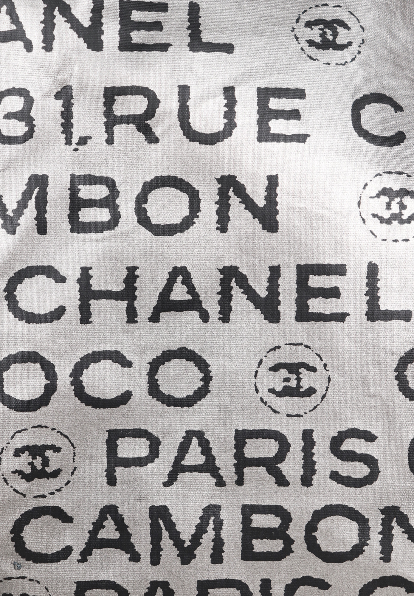 Cумка Chanel Unlimited Silver Nylon 31 Rue Cambon Tote