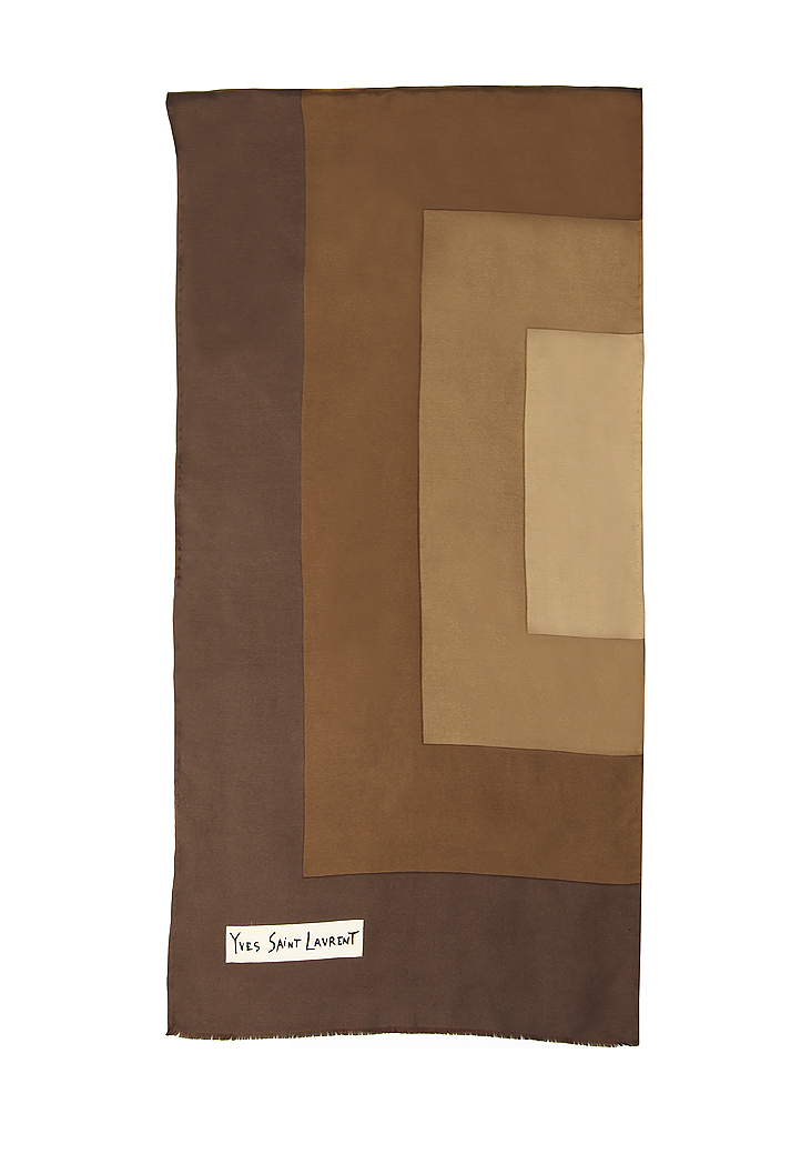 Шелковый шарф Yves Saint Laurent
