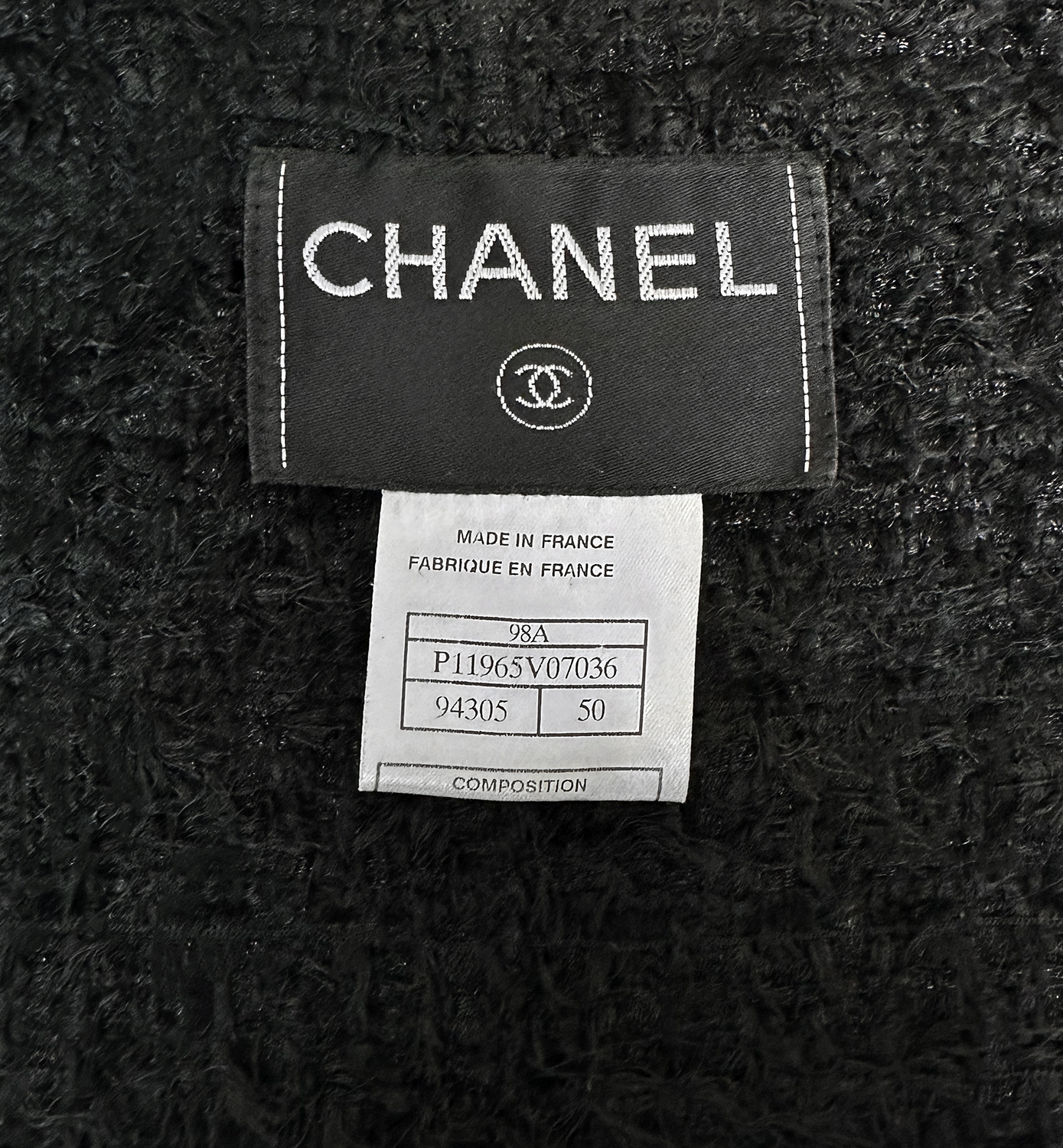 Черный жакет Chanel