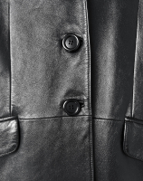 Кожаное пальто Prada