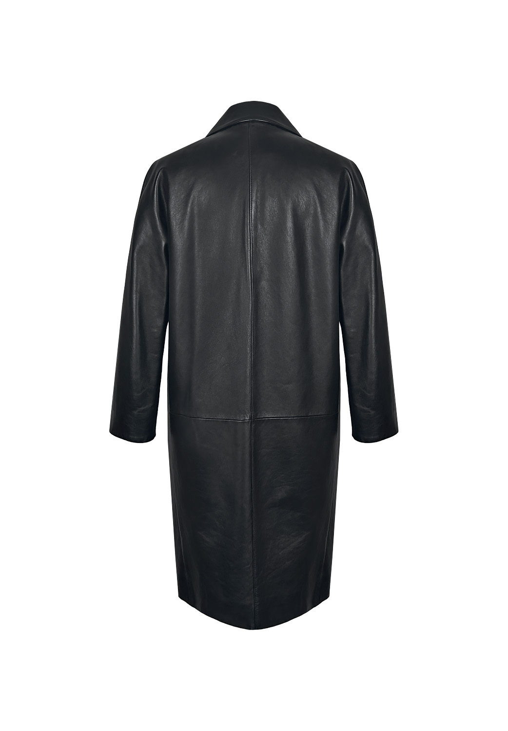 Кожаное пальто Prada