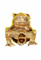 Брошь-лягушка Art с кристаллами и кабошоном