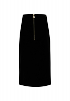 Черная бархатная юбка Chanel