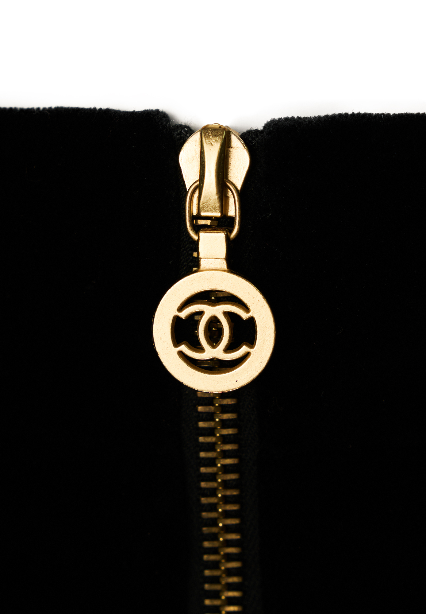 Черная бархатная юбка Chanel