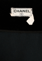 Черная бархатная юбка Chanel