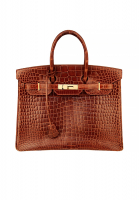 Крокодиловая сумка Hermès Birkin 35 Miel Porosus