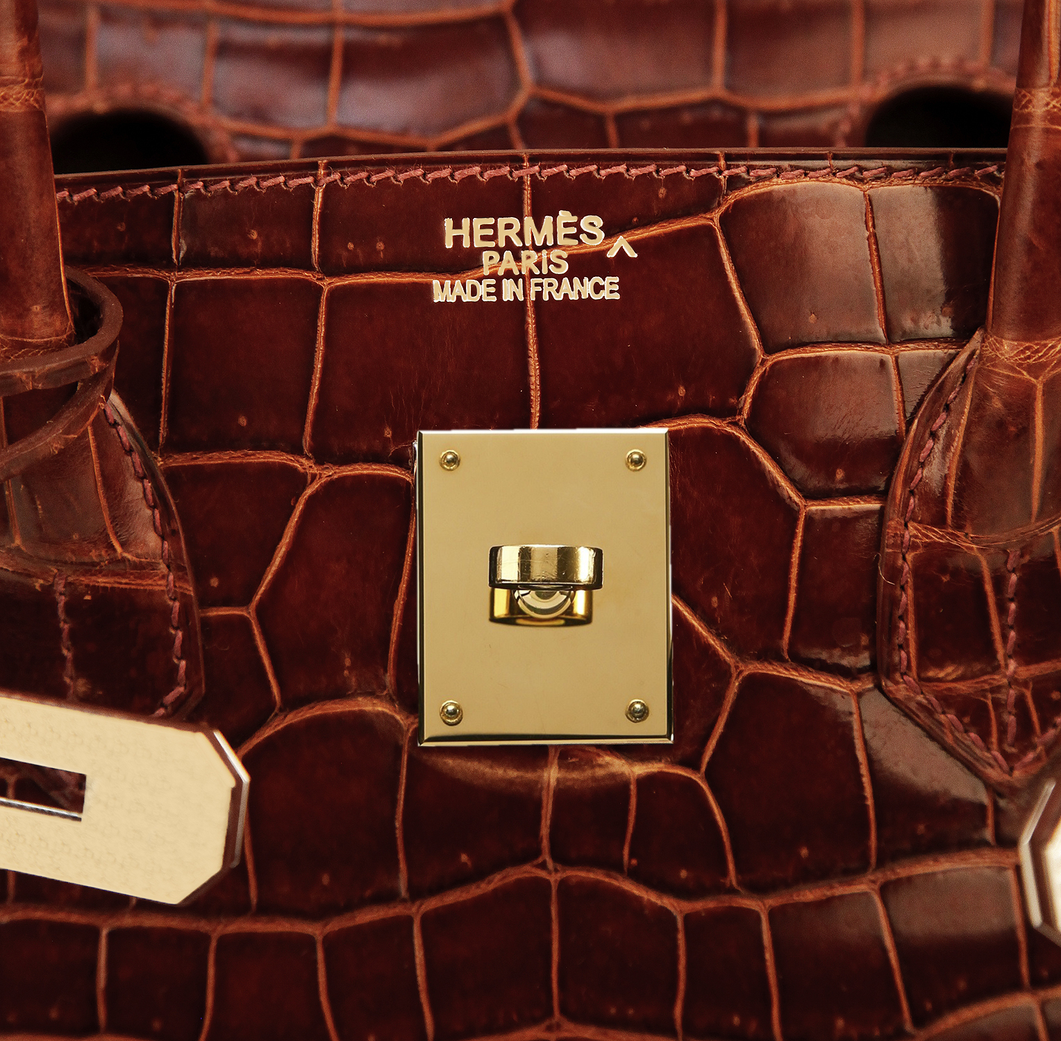 Крокодиловая сумка Hermès Birkin 35 Miel Porosus