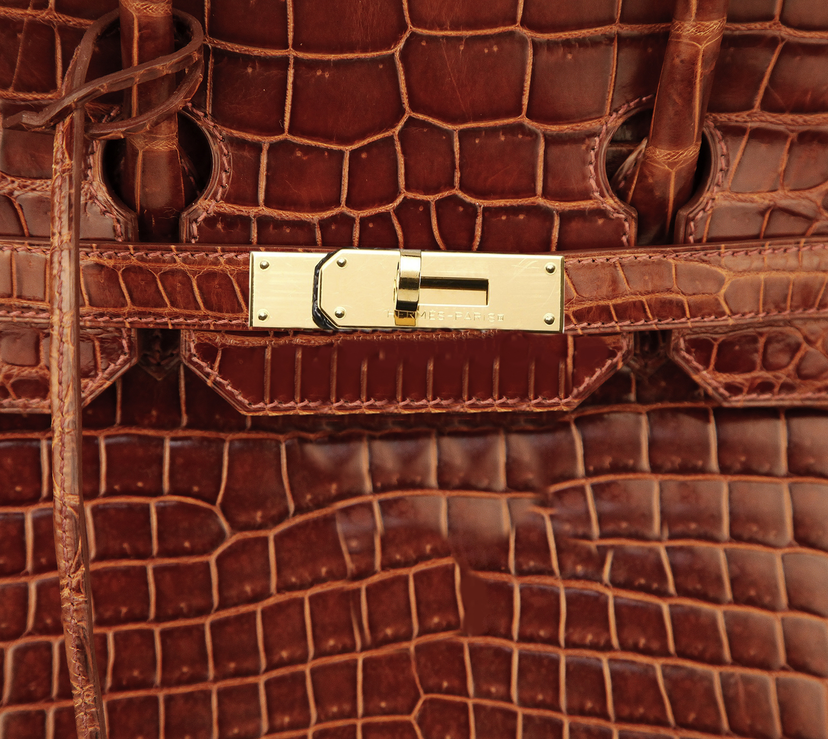 Крокодиловая сумка Hermès Birkin 35 Miel Porosus