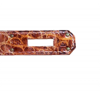 Крокодиловая сумка Hermès Birkin 35 Miel Porosus