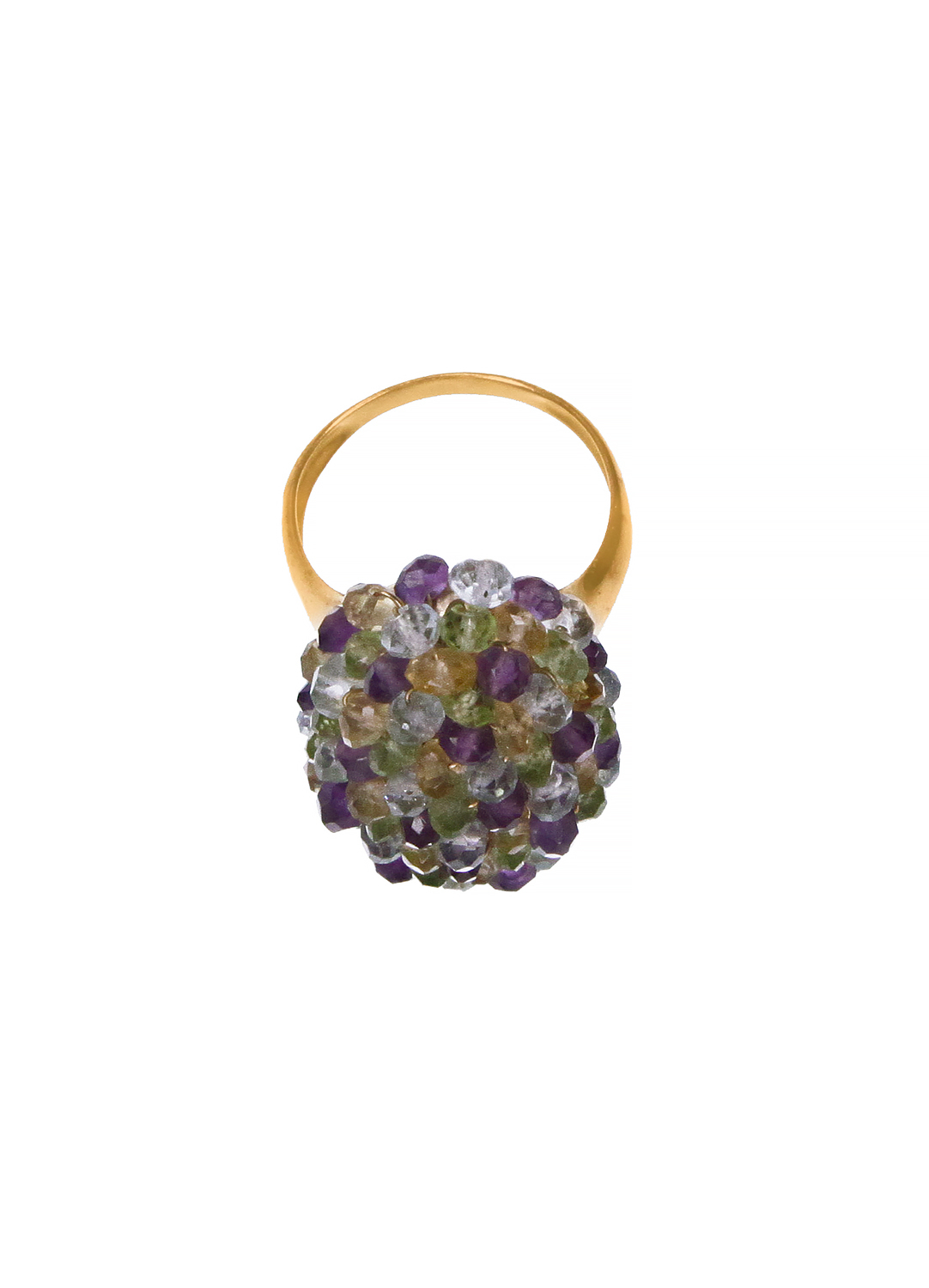 Кольцо с бусинами