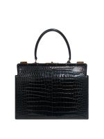 Сумка Hermès Sac Mallette Docteur Noir Porosus