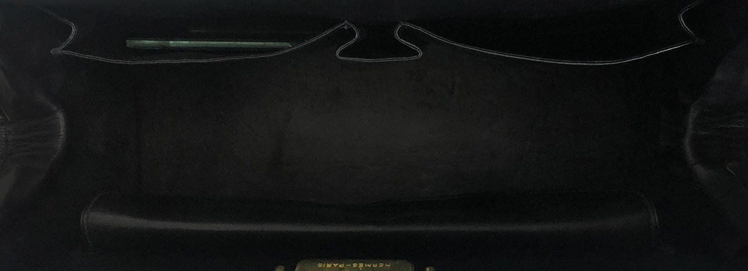 Сумка Hermès Sac Mallette Docteur Noir Porosus