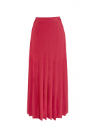 Красная плиссированная юбка Chanel