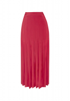 Красная плиссированная юбка Chanel