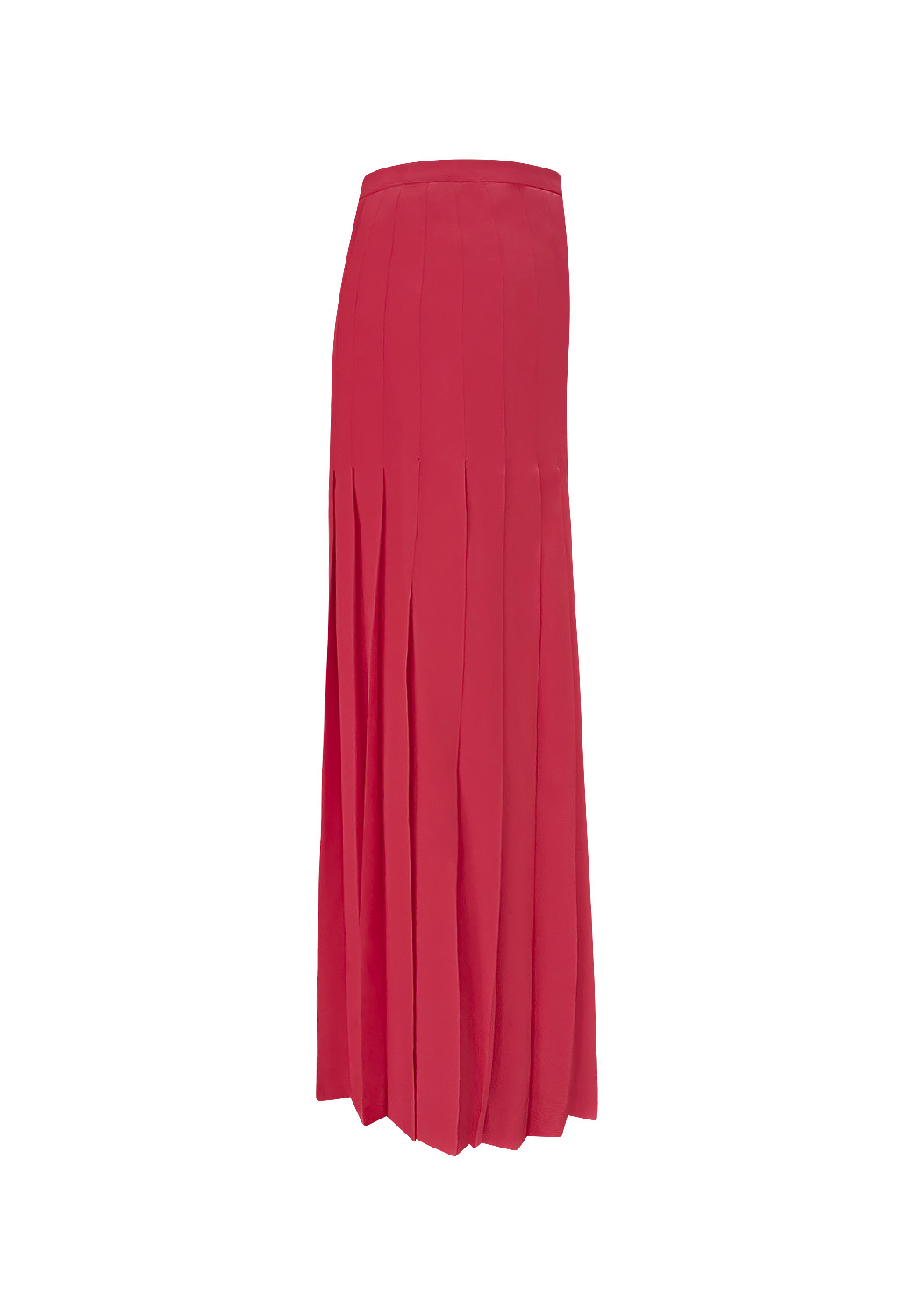 Красная плиссированная юбка Chanel