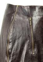 Кожаная юбка Christian Dior