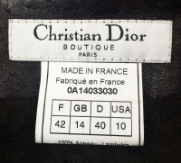 Кожаная юбка Christian Dior