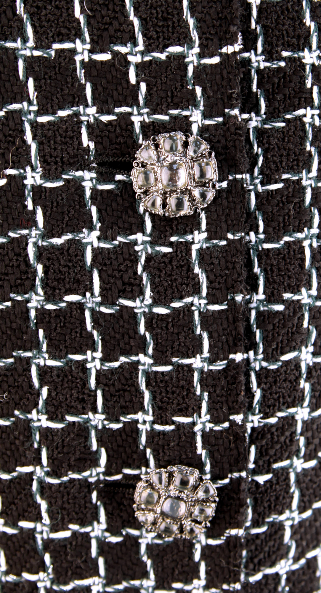 Твидовый жакет Chanel в белую клетку