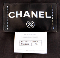 Твидовый жакет Chanel в белую клетку