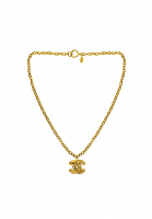 Колье-цепь Chanel с подвеской-логотипом