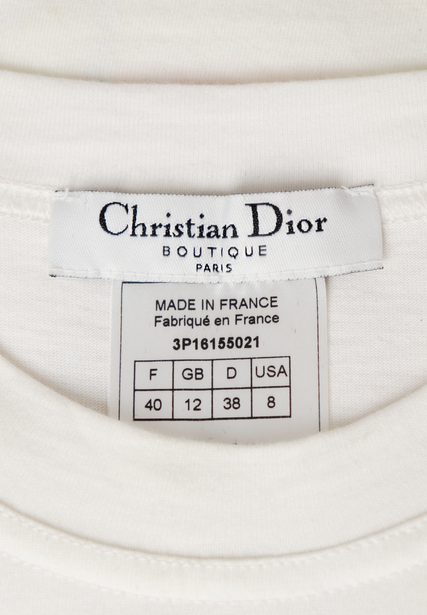 Футболка Christian Dior с аппликацией