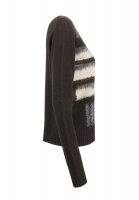 Коричневый свитер Christian Dior с абстрактным узором