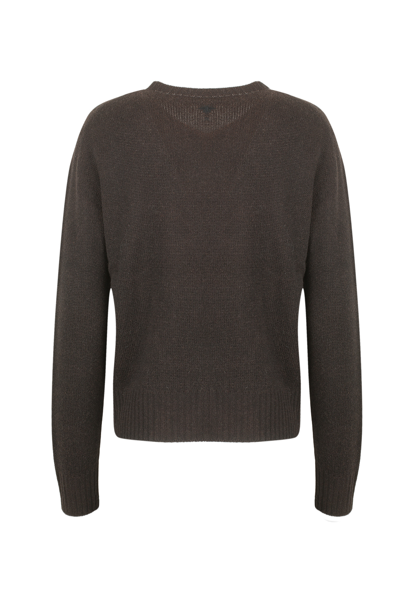 Коричневый свитер Christian Dior с абстрактным узором