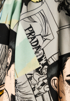 Разноцветная юбка Prada с комикс-принтом