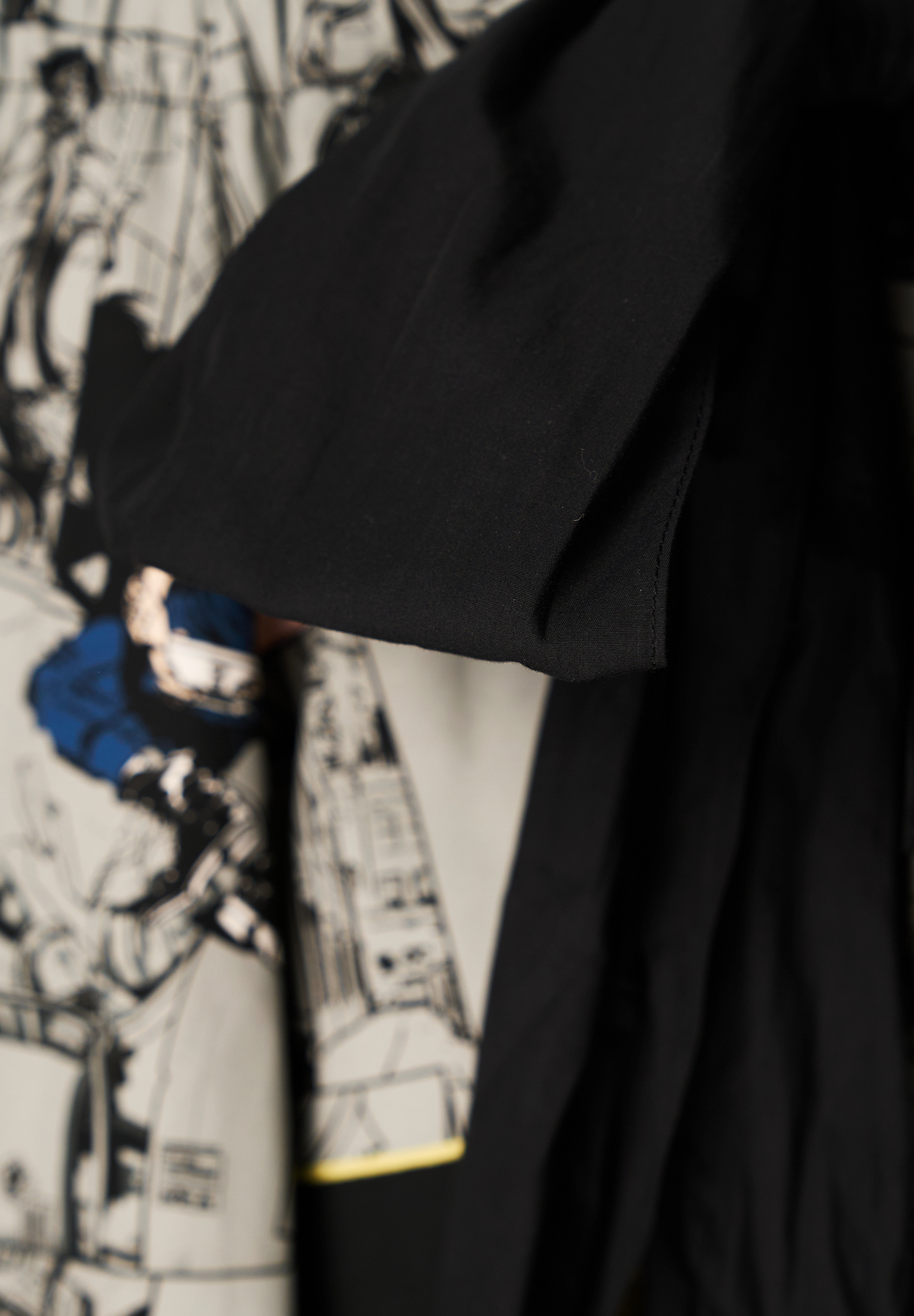 Разноцветная юбка Prada с комикс-принтом