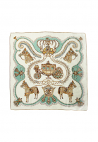 Шелковый платок Hermès Paperoles