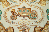 Шелковый платок Hermès Paperoles