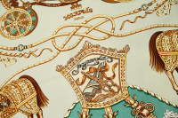 Шелковый платок Hermès Paperoles