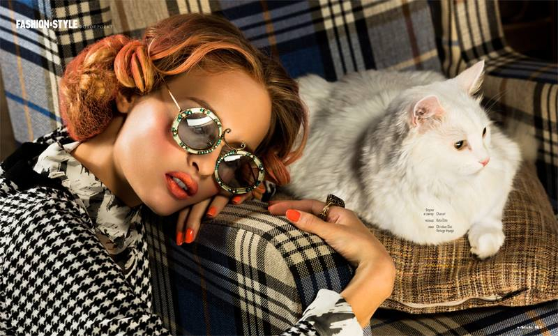 Очки Christian Dior с кристаллами