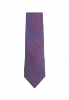 Шелковый галстук Hermès с логотипами