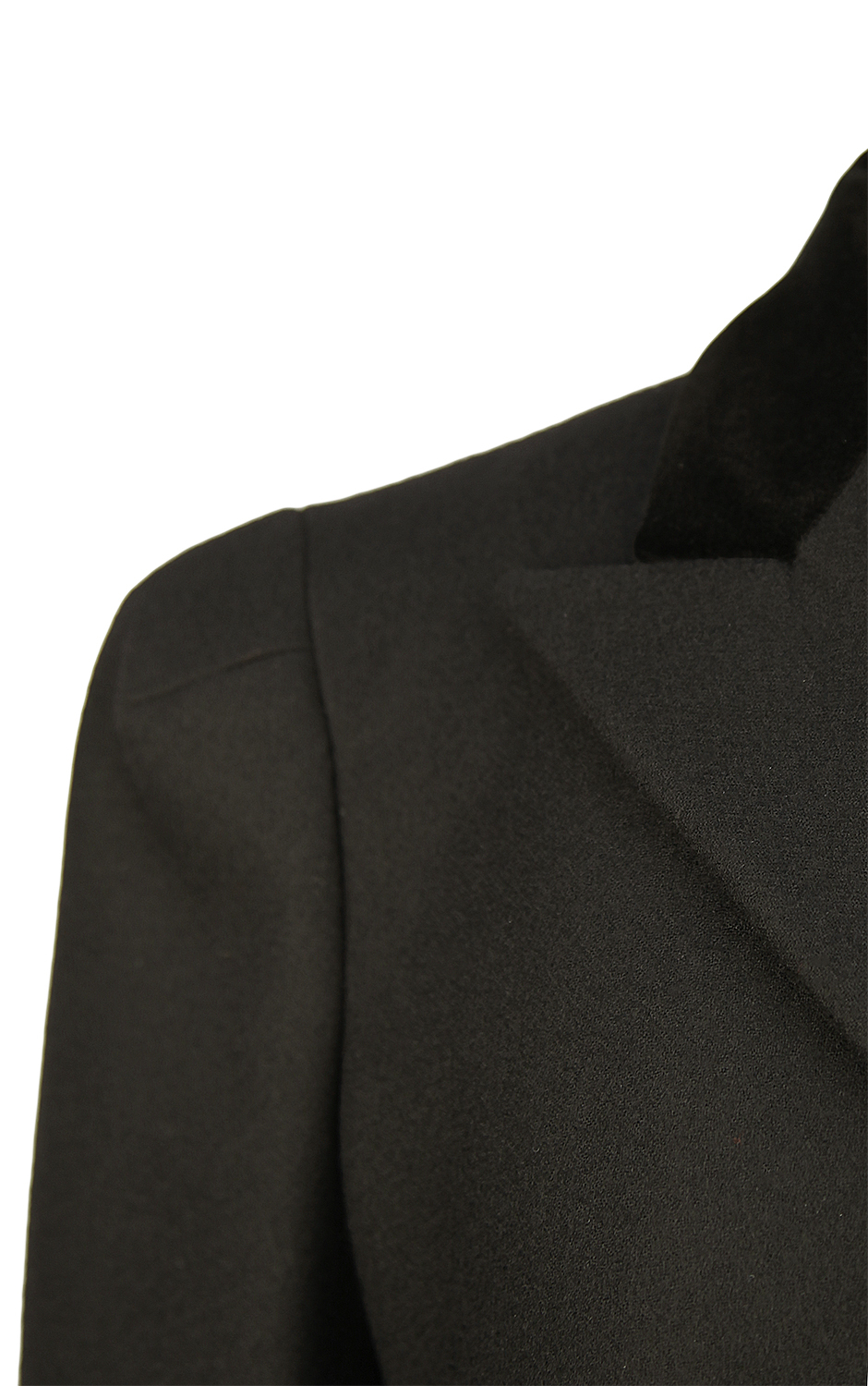 Чёрное платье-пальто Alexander McQueen