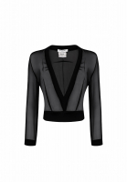 Шелковая укороченная блузка Givenchy