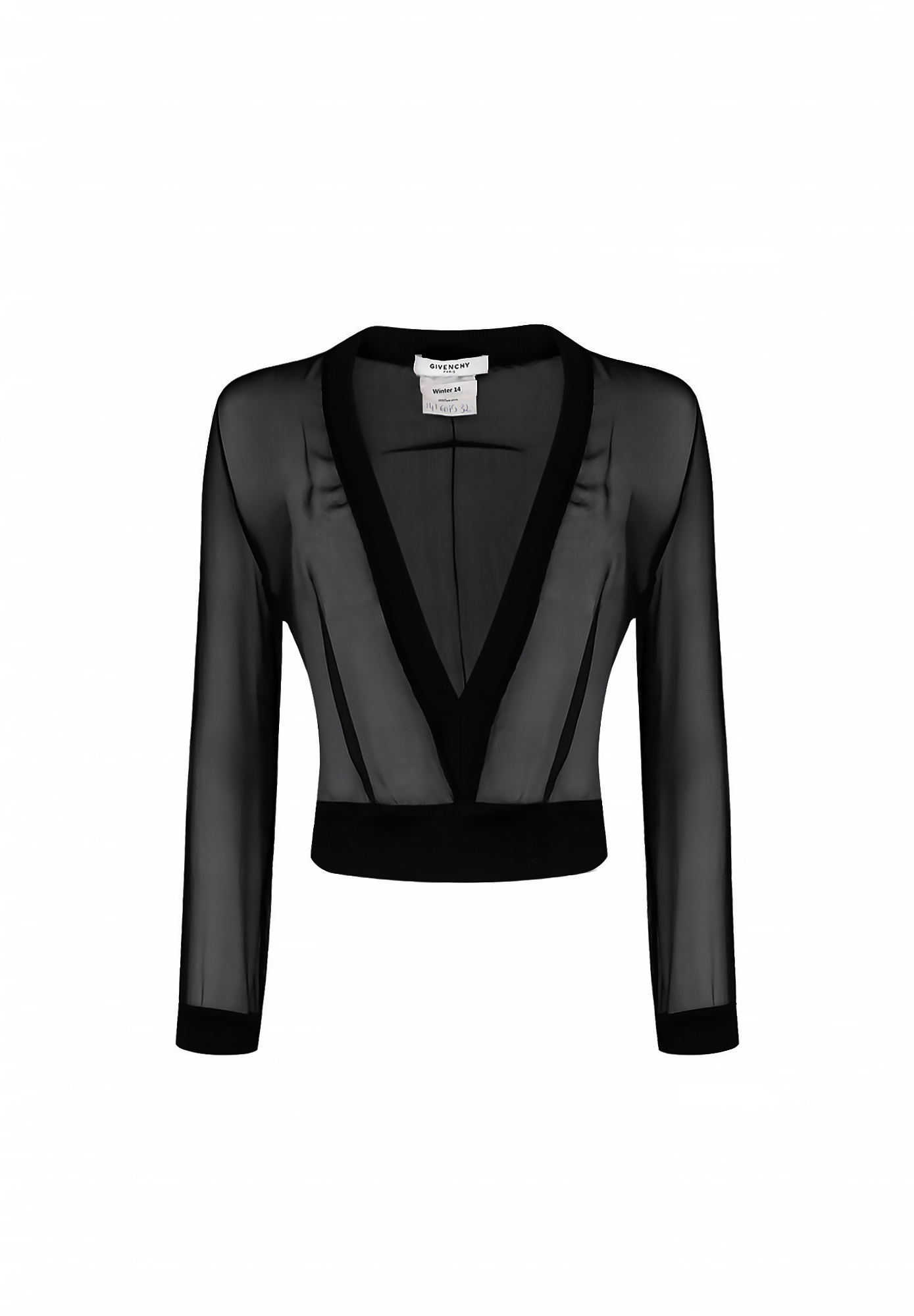 Шелковая укороченная блузка Givenchy