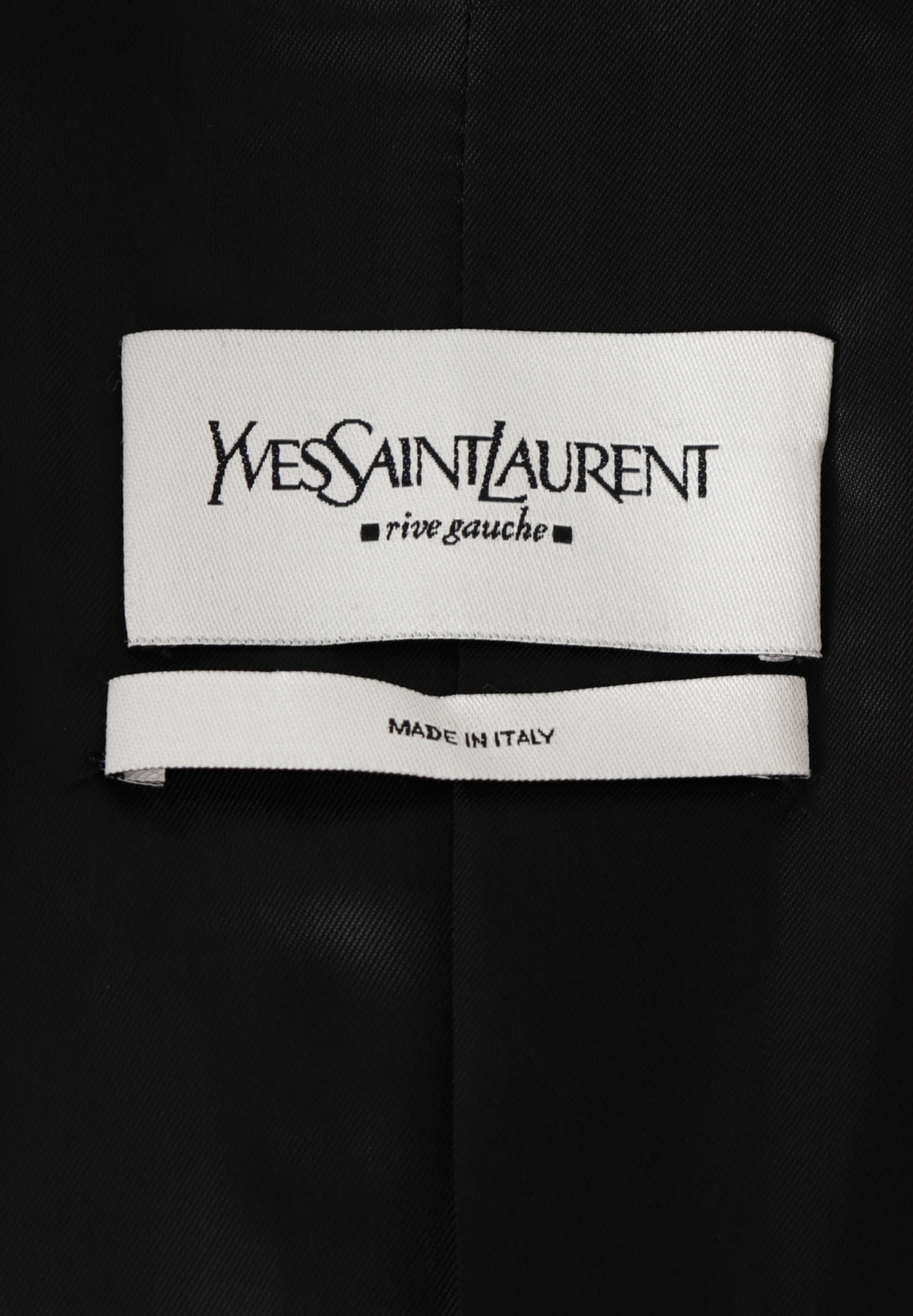 Черный жакет Yves Saint Laurent из шерсти
