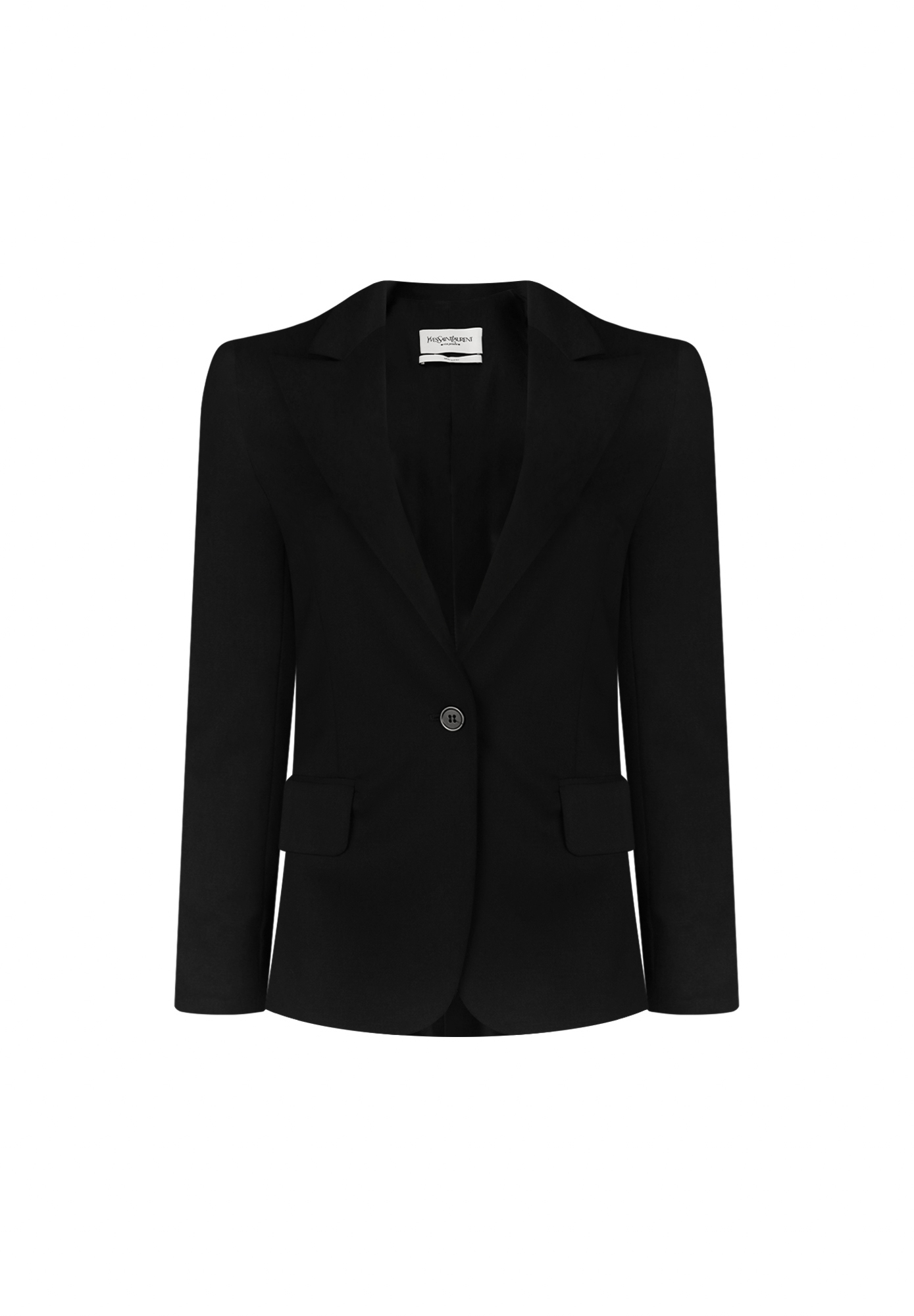 Черный жакет Yves Saint Laurent из шерсти