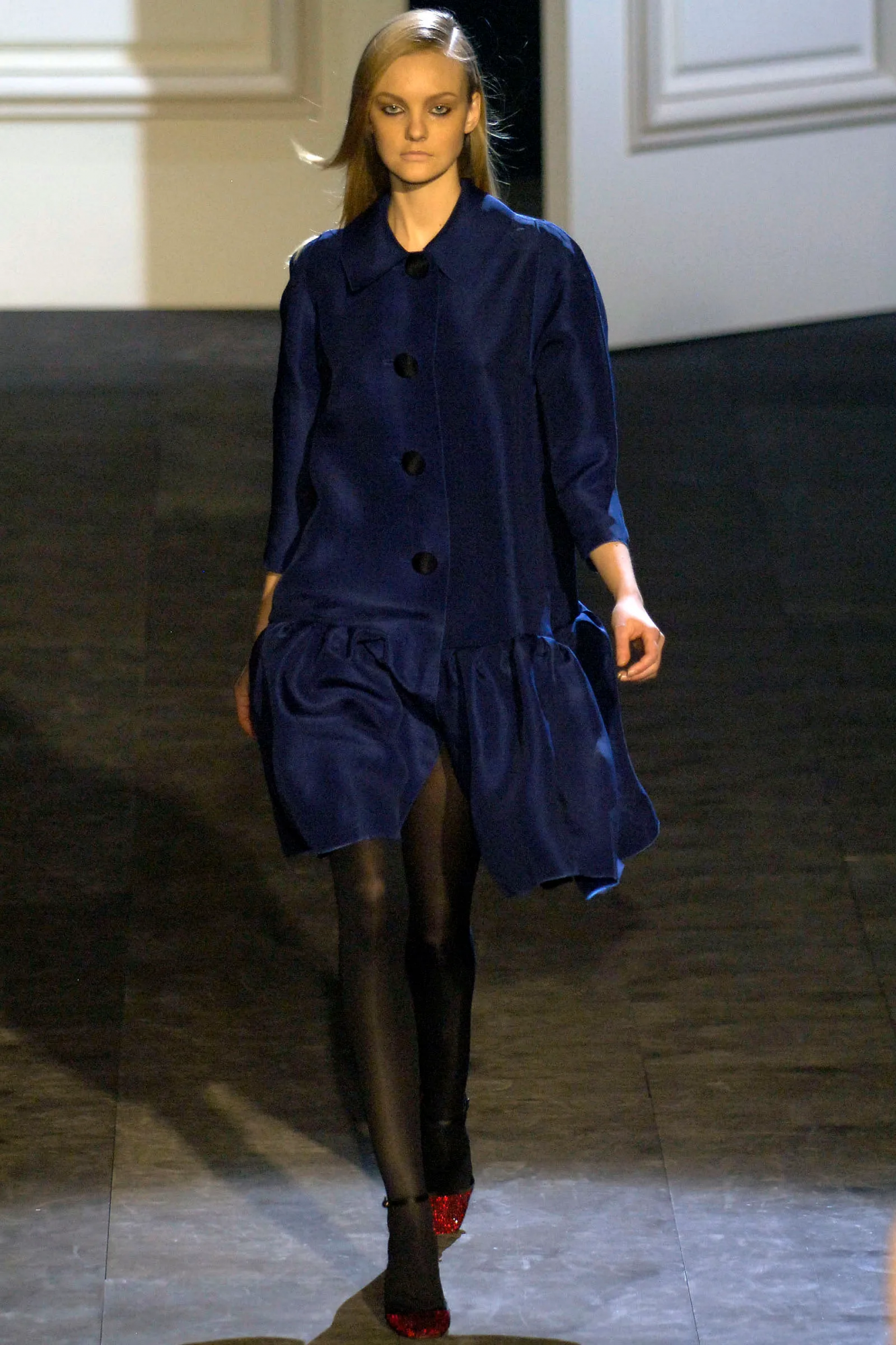 Черный меховой жакет Lanvin