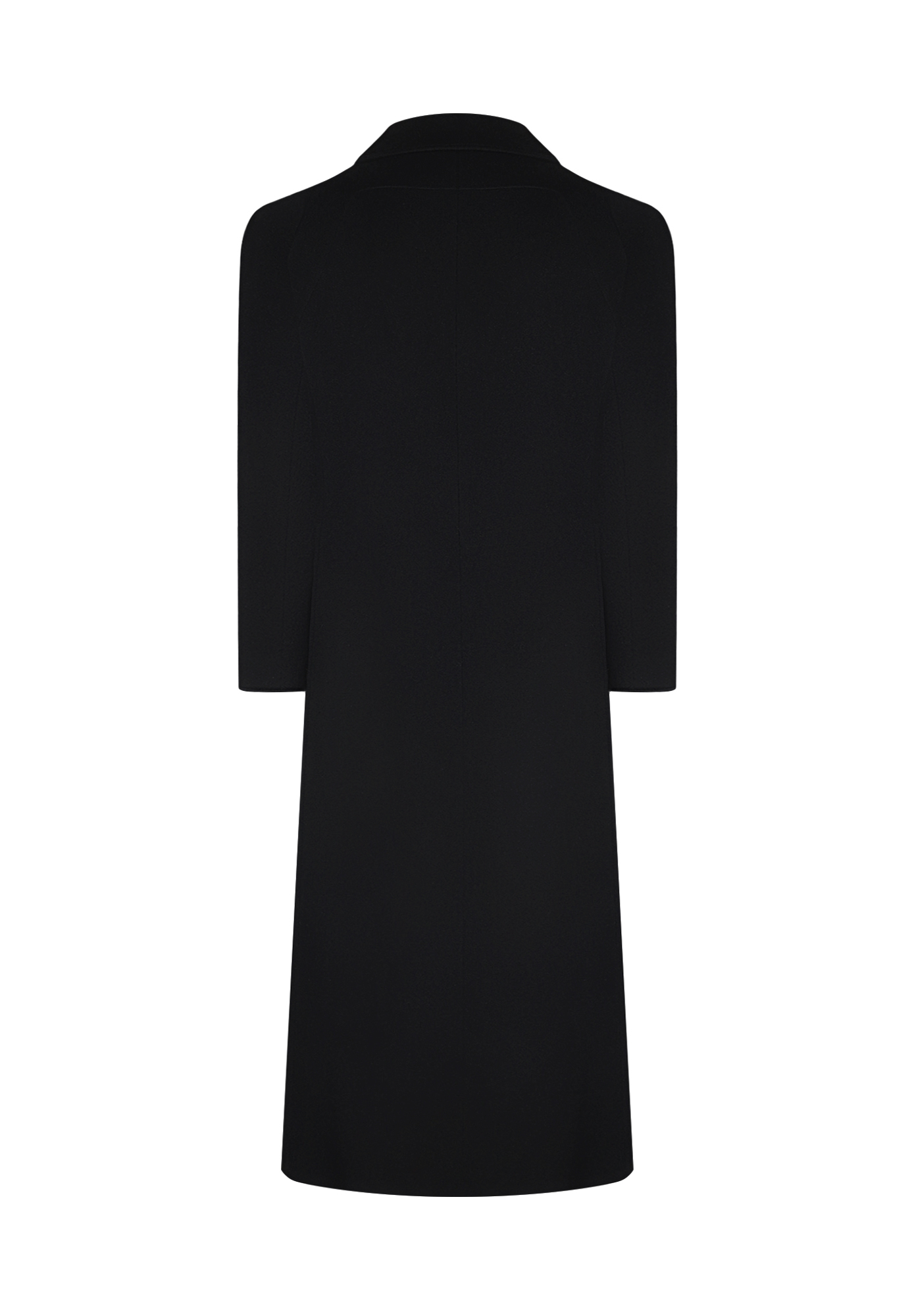 Черное кашемировое пальто Chanel