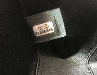 Стёганый чёрный клатч Chanel