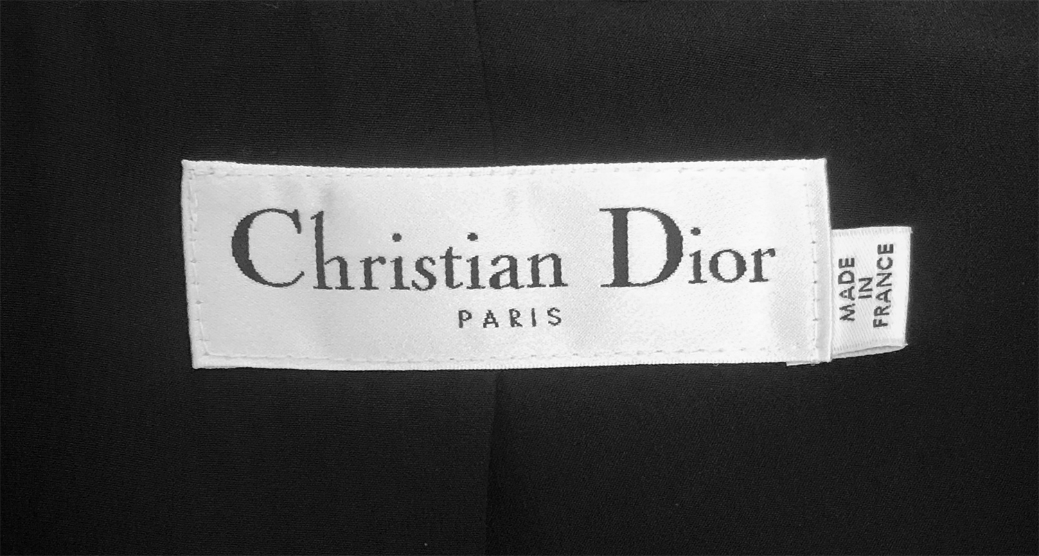 Чёрный жакет Christian Dior