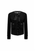 Чёрный жакет Chanel с бантом