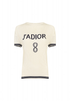 Футболка Christian Dior с окантовкой и перфорацией