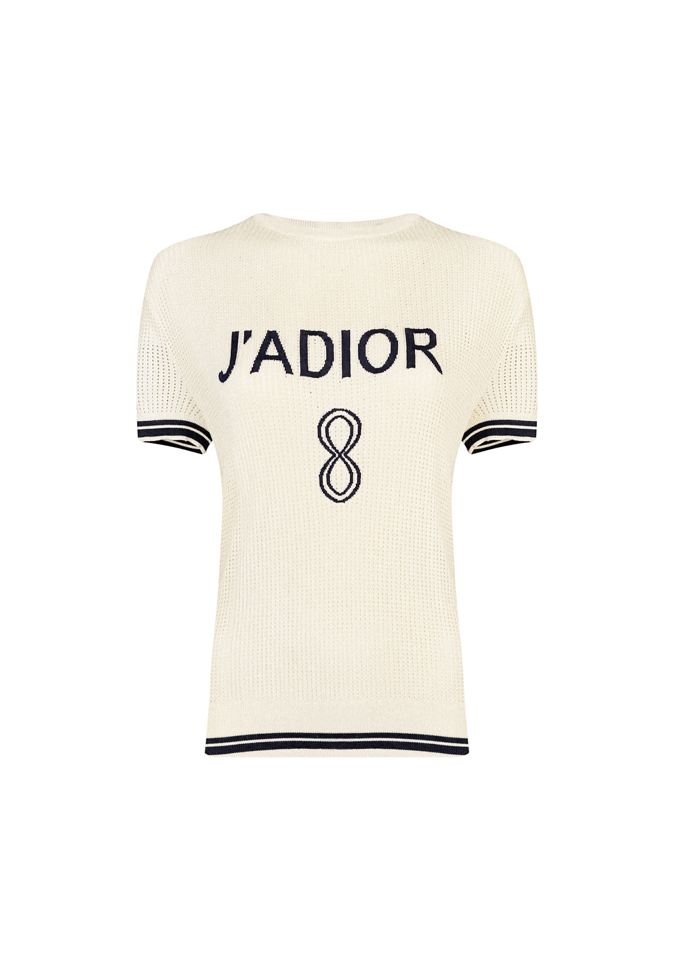 Футболка Christian Dior с окантовкой и перфорацией