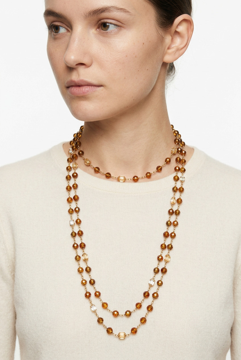 Колье Chanel с кристаллами Gripoix