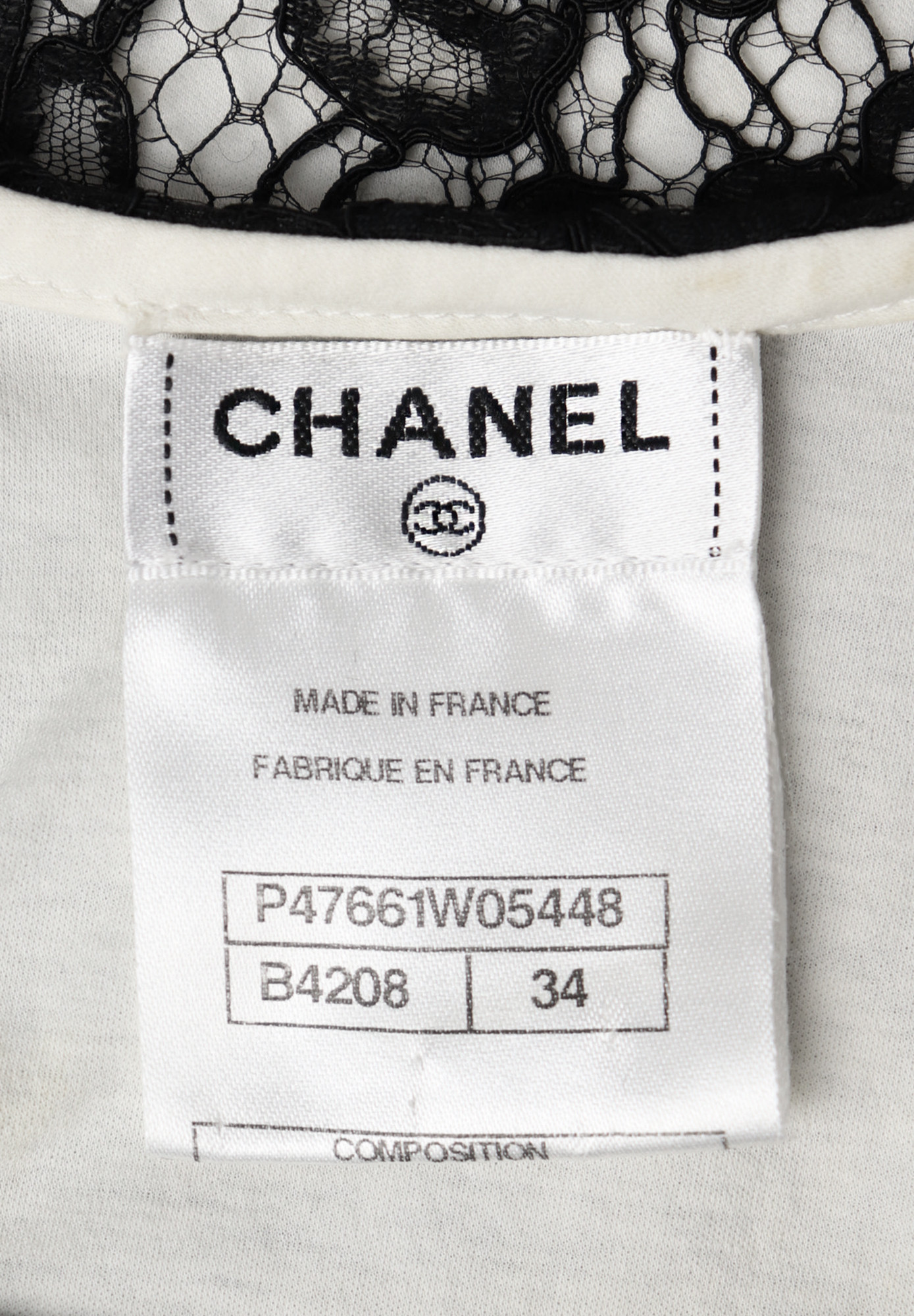 Топ Chanel с кружевом